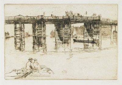 Die alte Putney-Brücke, 1879 von James Abbott McNeill Whistler